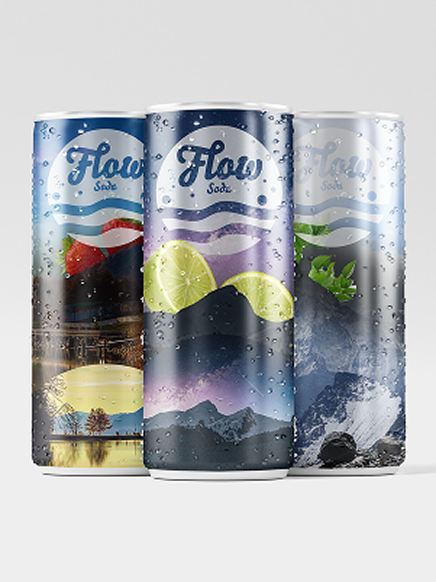 Flow Soda Cans